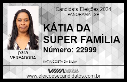 Candidato KÁTIA DA SUPER FAMÍLIA 2024 - PANORAMA - Eleições