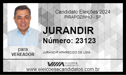 Candidato JURANDIR 2024 - PIRAPOZINHO - Eleições