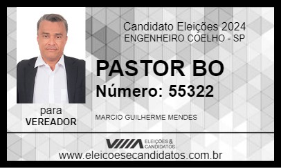 Candidato PASTOR BO 2024 - ENGENHEIRO COELHO - Eleições