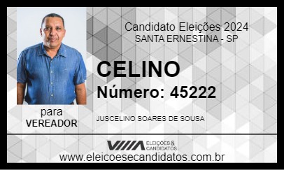 Candidato CELINO 2024 - SANTA ERNESTINA - Eleições