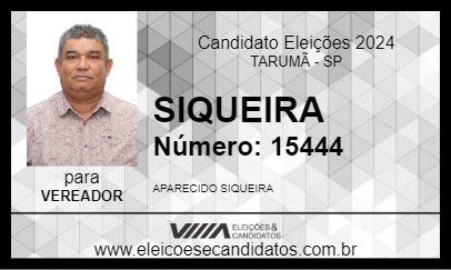 Candidato SIQUEIRA 2024 - TARUMÃ - Eleições