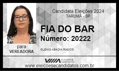 Candidato FIA DO BAR 2024 - TARUMÃ - Eleições