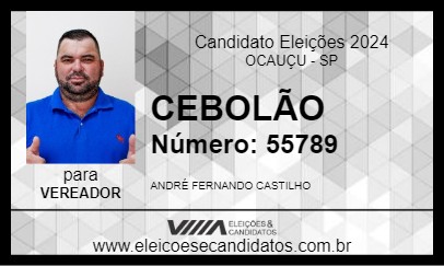 Candidato CEBOLÃO 2024 - OCAUÇU - Eleições