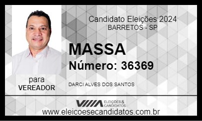 Candidato MASSA 2024 - BARRETOS - Eleições