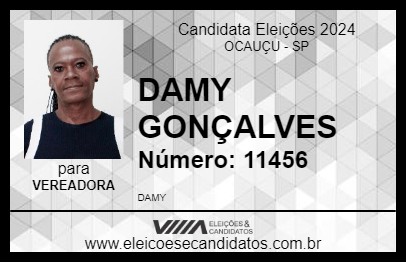 Candidato DAMY GONÇALVES 2024 - OCAUÇU - Eleições