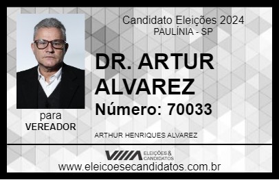 Candidato DR. ARTUR ALVAREZ 2024 - PAULÍNIA - Eleições