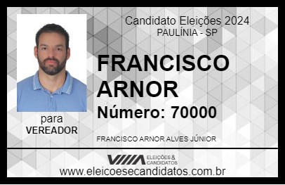 Candidato FRANCISCO ARNOR 2024 - PAULÍNIA - Eleições