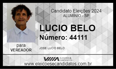 Candidato LUCIO BELO 2024 - ALUMÍNIO - Eleições