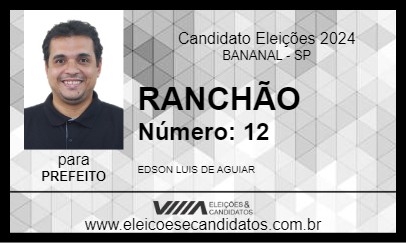 Candidato RANCHÃO 2024 - BANANAL - Eleições