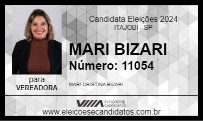 Candidato MARI BIZARI 2024 - ITAJOBI - Eleições