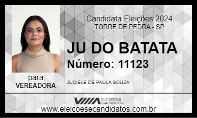 Candidato JU DO BATATA 2024 - TORRE DE PEDRA - Eleições