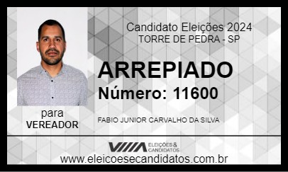 Candidato ARREPIADO 2024 - TORRE DE PEDRA - Eleições