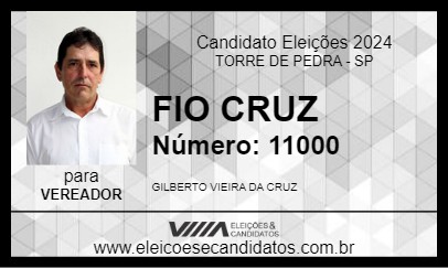 Candidato FIO CRUZ 2024 - TORRE DE PEDRA - Eleições