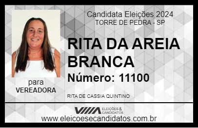 Candidato RITA DA AREIA BRANCA 2024 - TORRE DE PEDRA - Eleições