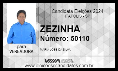 Candidato ZEZINHA 2024 - ITÁPOLIS - Eleições