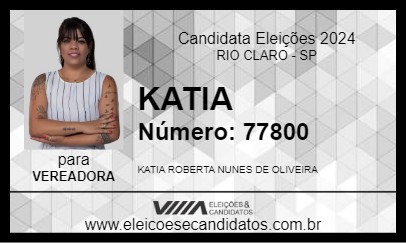 Candidato KATIA 2024 - RIO CLARO - Eleições