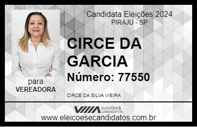 Candidato CIRCE DA GARCIA 2024 - PIRAJU - Eleições