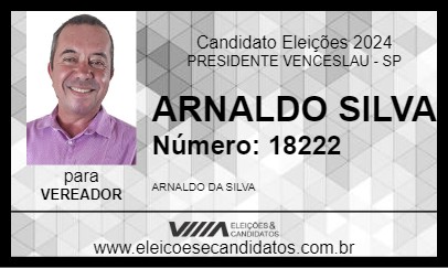 Candidato ARNALDO SILVA 2024 - PRESIDENTE VENCESLAU - Eleições