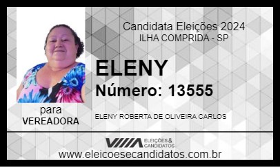 Candidato ELENY 2024 - ILHA COMPRIDA - Eleições