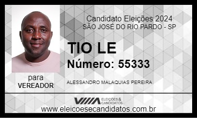 Candidato TIO LE 2024 - SÃO JOSÉ DO RIO PARDO - Eleições