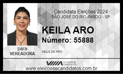 Candidato KEILA ARO 2024 - SÃO JOSÉ DO RIO PARDO - Eleições