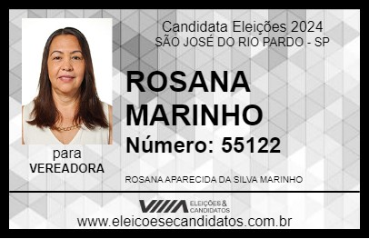 Candidato ROSANA MARINHO 2024 - SÃO JOSÉ DO RIO PARDO - Eleições