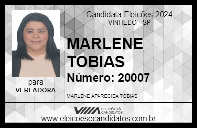 Candidato MARLENE TOBIAS 2024 - VINHEDO - Eleições