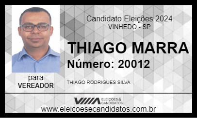 Candidato THIAGO MARRA 2024 - VINHEDO - Eleições