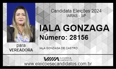 Candidato IALA GONZAGA 2024 - IARAS - Eleições