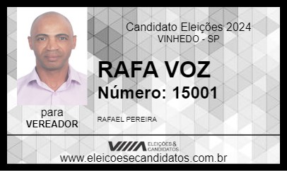 Candidato RAFA VOZ 2024 - VINHEDO - Eleições