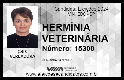 Candidato HERMÍNIA VETERINÁRIA 2024 - VINHEDO - Eleições