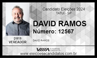 Candidato DAVID RAMOS 2024 - TATUÍ - Eleições