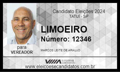 Candidato LIMOEIRO 2024 - TATUÍ - Eleições