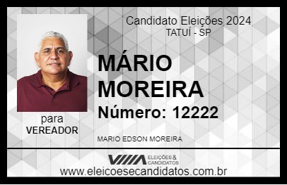 Candidato MÁRIO MOREIRA 2024 - TATUÍ - Eleições