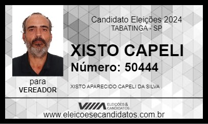 Candidato XISTO CAPELI 2024 - TABATINGA - Eleições