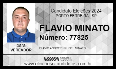 Candidato FLAVIO MINATO 2024 - PORTO FERREIRA - Eleições