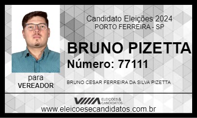 Candidato BRUNO PIZETTA 2024 - PORTO FERREIRA - Eleições