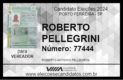 Candidato ROBERTO PELLEGRINI 2024 - PORTO FERREIRA - Eleições