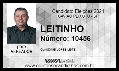 Candidato LEITINHO 2024 - GAVIÃO PEIXOTO - Eleições