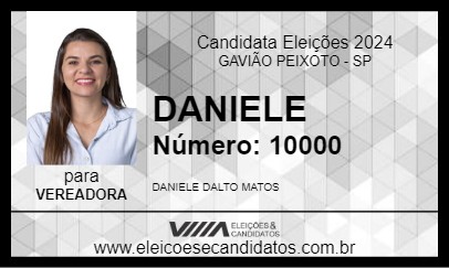 Candidato DANIELE 2024 - GAVIÃO PEIXOTO - Eleições