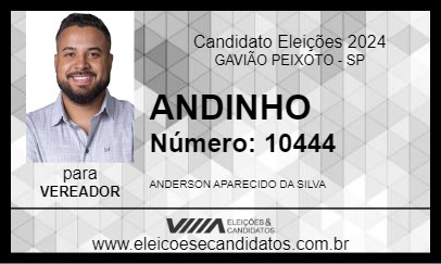 Candidato ANDINHO 2024 - GAVIÃO PEIXOTO - Eleições