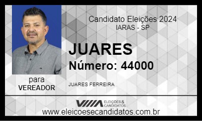 Candidato JUARES 2024 - IARAS - Eleições