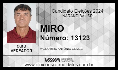 Candidato MIRO 2024 - NARANDIBA - Eleições