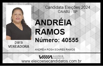 Candidato ANDRÉIA RAMOS 2024 - CAIABU - Eleições