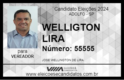 Candidato WELLIGTON LIRA 2024 - ADOLFO - Eleições