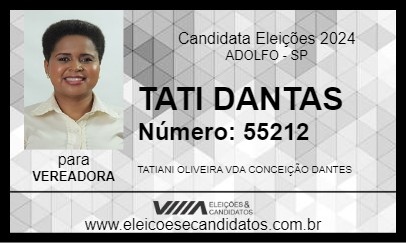 Candidato TATI DANTES 2024 - ADOLFO - Eleições