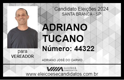 Candidato ADRIANO TUCANO 2024 - SANTA BRANCA - Eleições