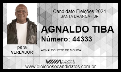 Candidato AGNALDO TIBA 2024 - SANTA BRANCA - Eleições