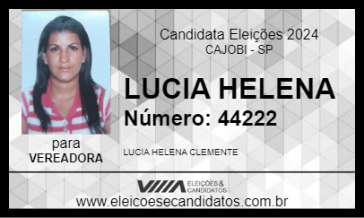 Candidato LUCIA HELENA 2024 - CAJOBI - Eleições