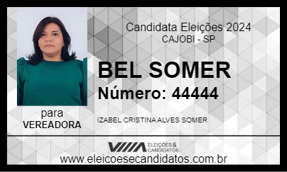 Candidato BEL SOMER 2024 - CAJOBI - Eleições